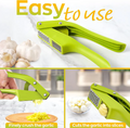 2 in 1 Garlic Press Stainless Steel Garlic Mincer Chopper
