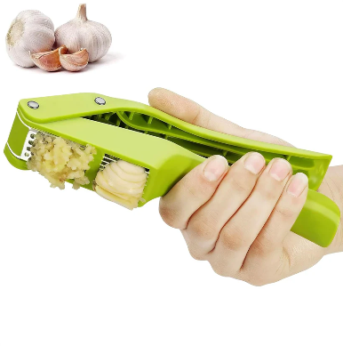 2 in 1 Garlic Press Stainless Steel Garlic Mincer Chopper