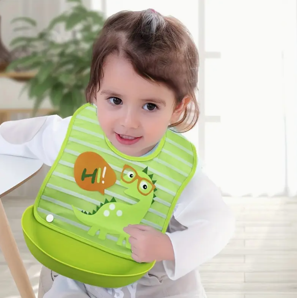 Cartoon Dino Bib