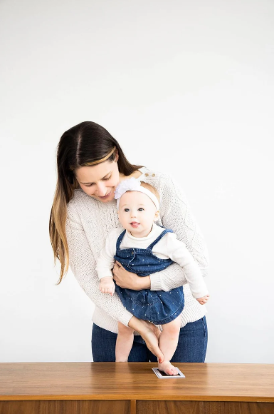 Baby Handprint & Footprint Kit + Free Photo Frame (Safe and Mess-free)