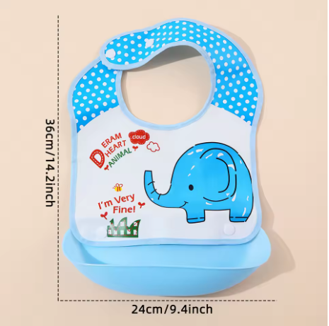 Cartoon Dino Bib