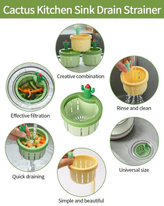 Cute Cactus sink drain