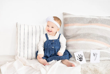 Baby Handprint & Footprint Kit + Free Photo Frame (Safe and Mess-free)