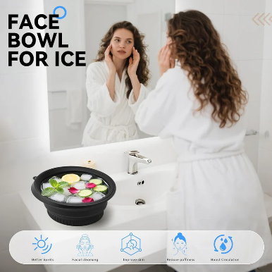 Collapsible Silicone Facial Ice Bowl