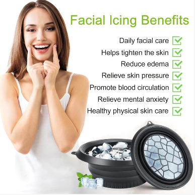 Collapsible Silicone Facial Ice Bowl