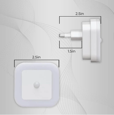 (Pack of 2) Smart Sensor LED Night Lamp