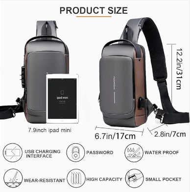AeroGuard Slim Anti-Theft Crossbody Sling Bag