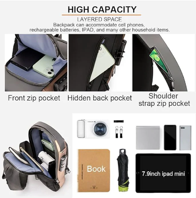 AeroGuard Slim Anti-Theft Crossbody Sling Bag