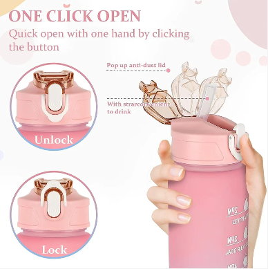 3 Pcs Leakproof Water Bottles