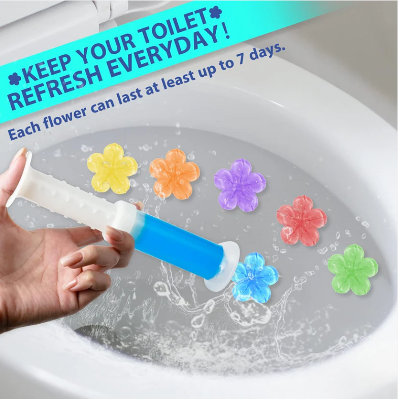 AquaBloom Toilet Gel Stamps (Get FREE Toilet Seat Lifter on Every Order)