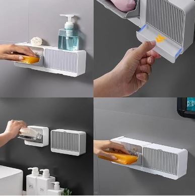 BESTII Bathroom and Wash Basin Soap Box